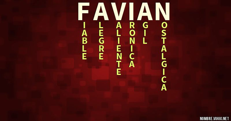 Acróstico favian