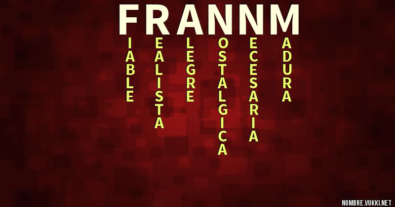 Acróstico frannm