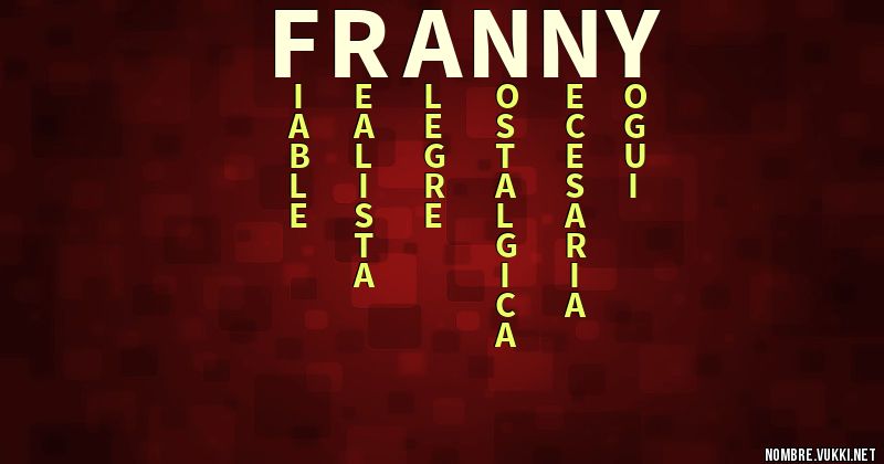 Acróstico franny