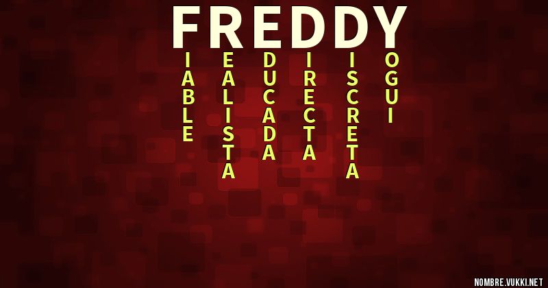 Acróstico freddy 60