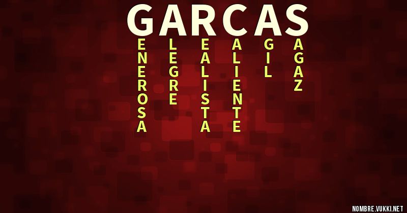 Acróstico garcas