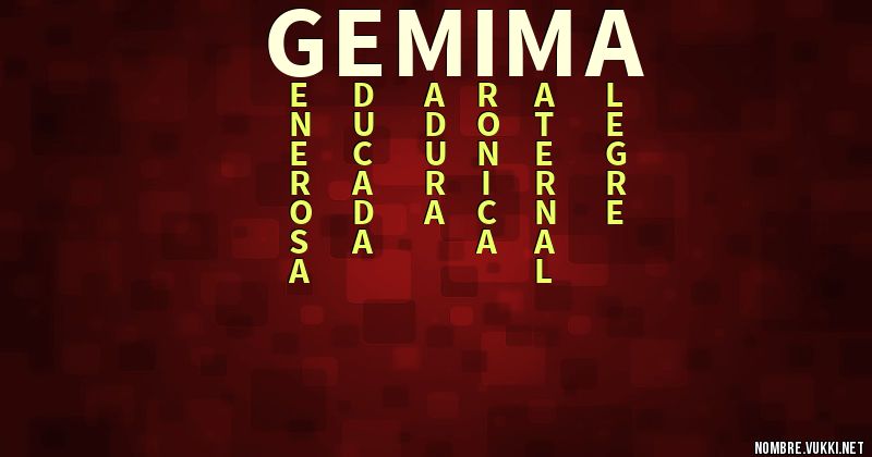 Acróstico gemima