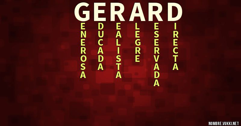 Acróstico gerard