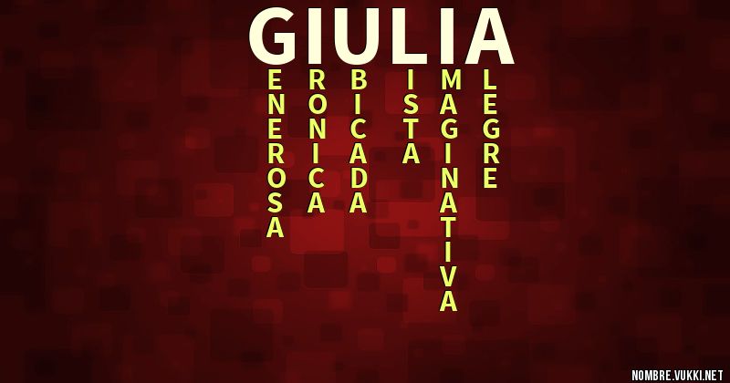 Acróstico giulia