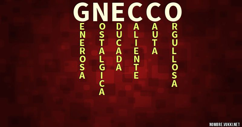 Acróstico gnecco