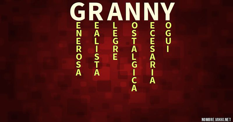 Acróstico granny