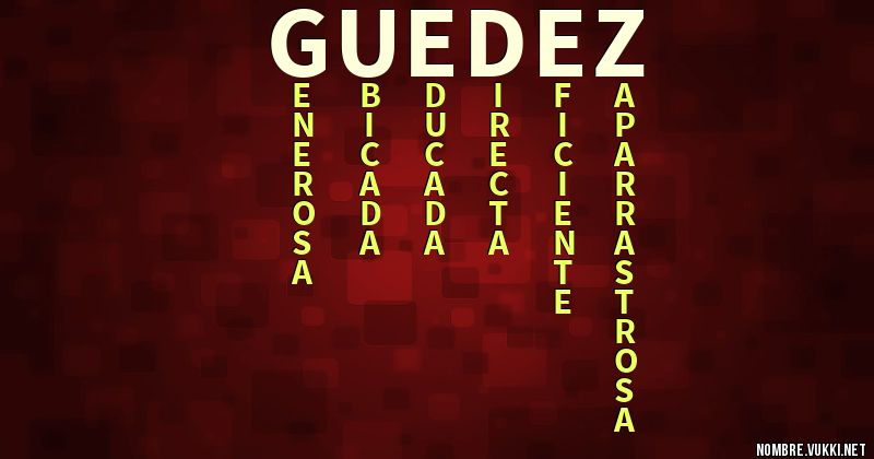 Acróstico guedez