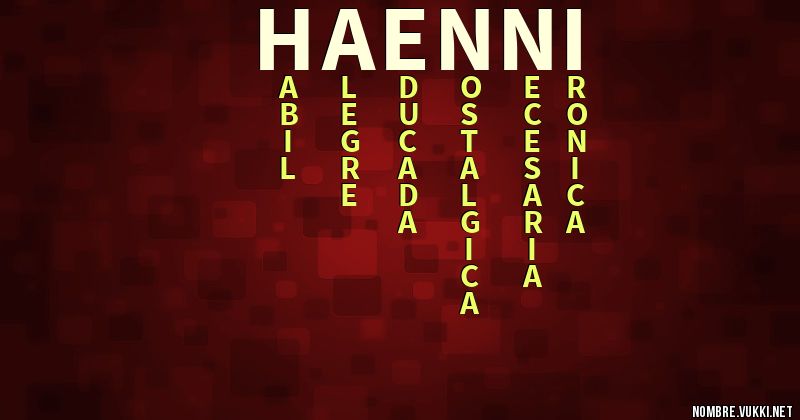 Acróstico haenni