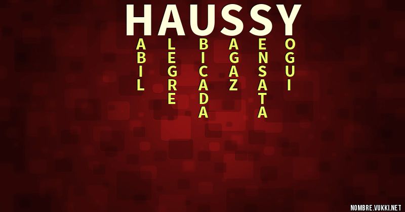 Acróstico haussy
