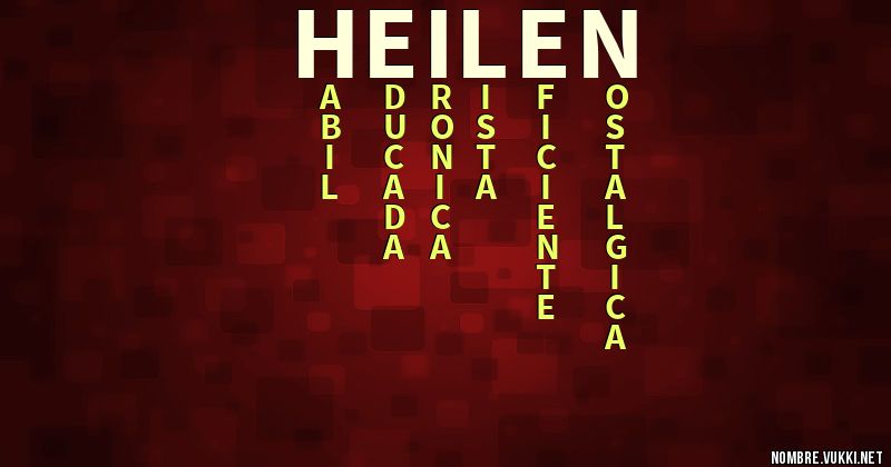 Acróstico heilen