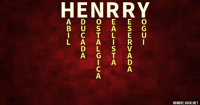 Acróstico henrry