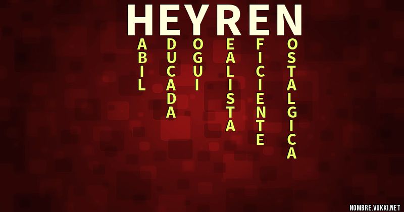 Acróstico heyren