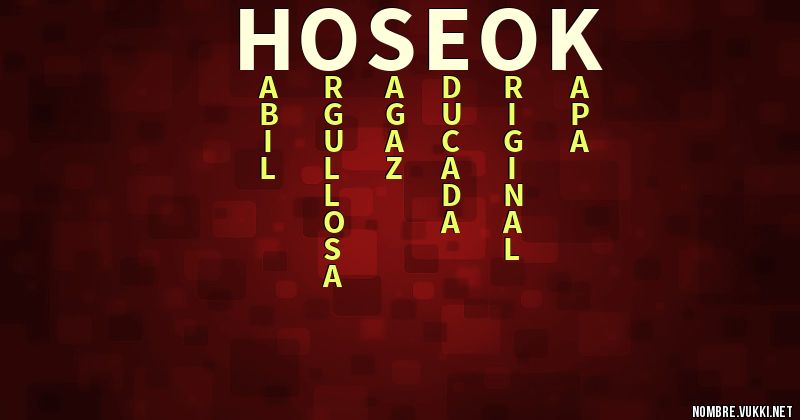 Acróstico hoseok