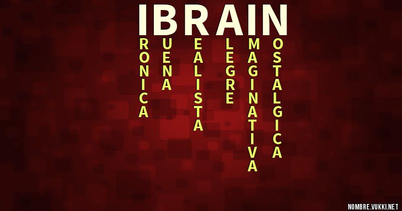 Acróstico ibrain