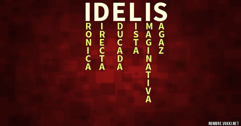 Acróstico idelis