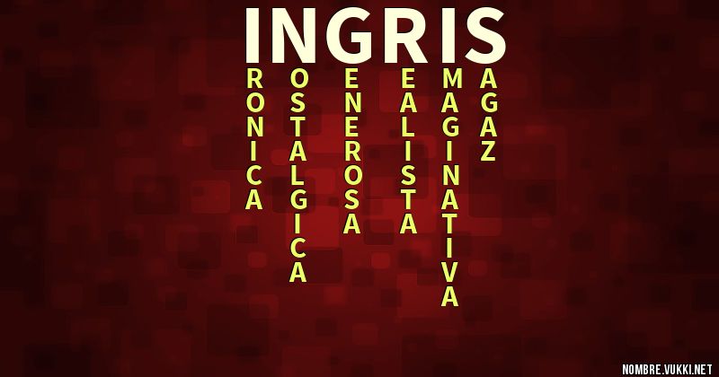 Acróstico ingris