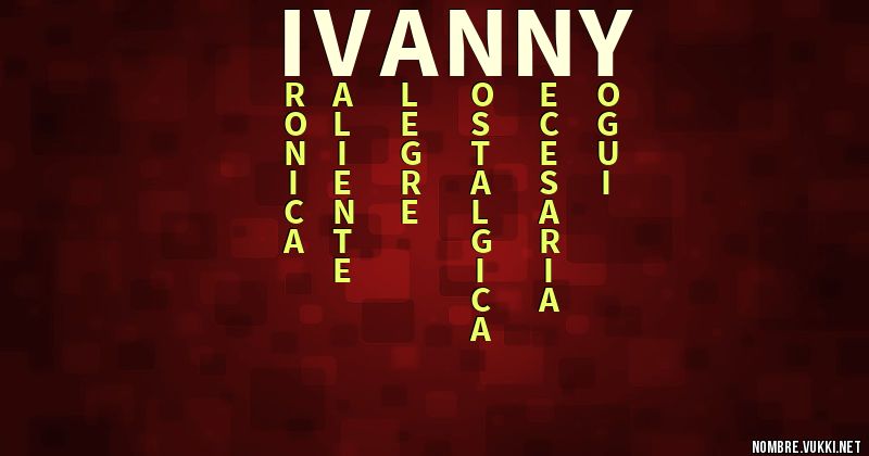 Acróstico ivanny