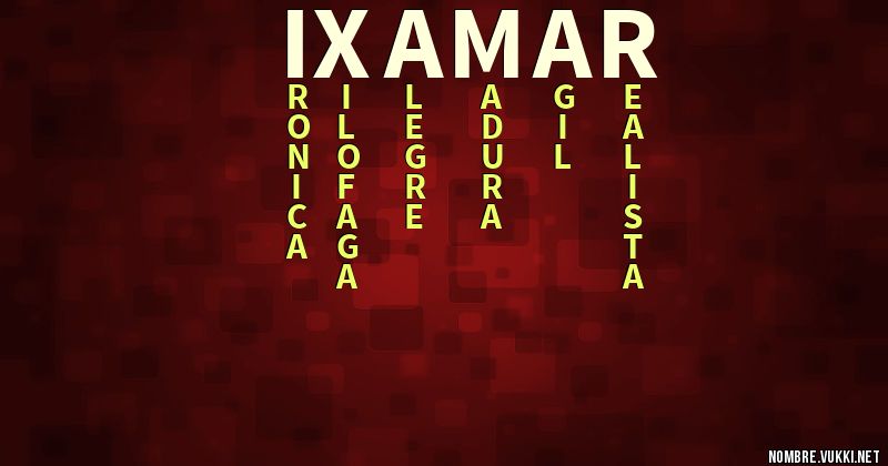 Acróstico ixamar