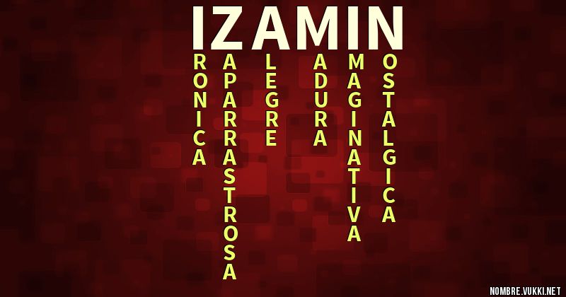 Acróstico izamín