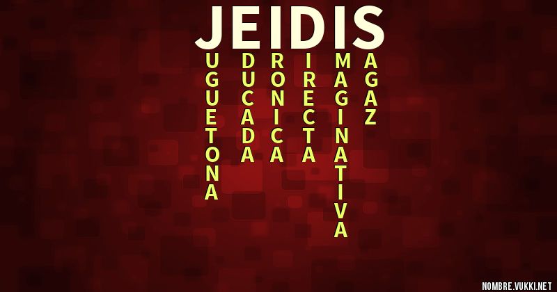 Acróstico jeidis
