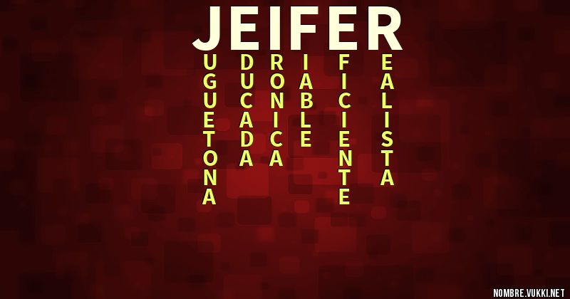 Acróstico jeifer