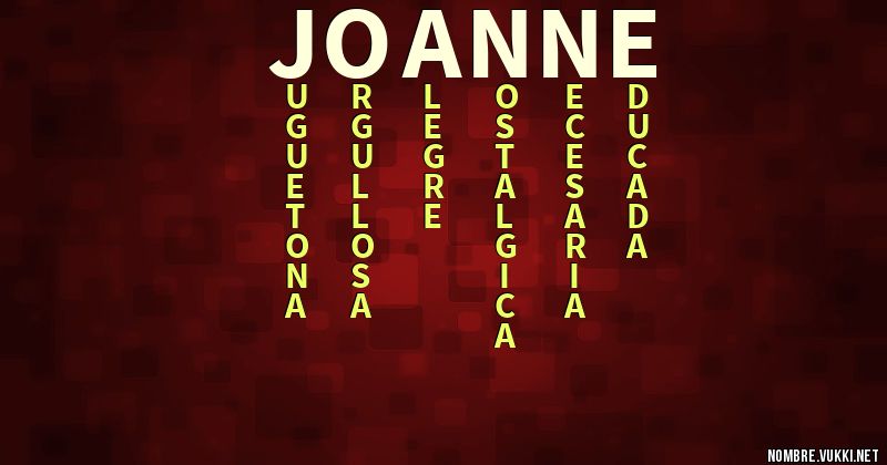 Acróstico joanne