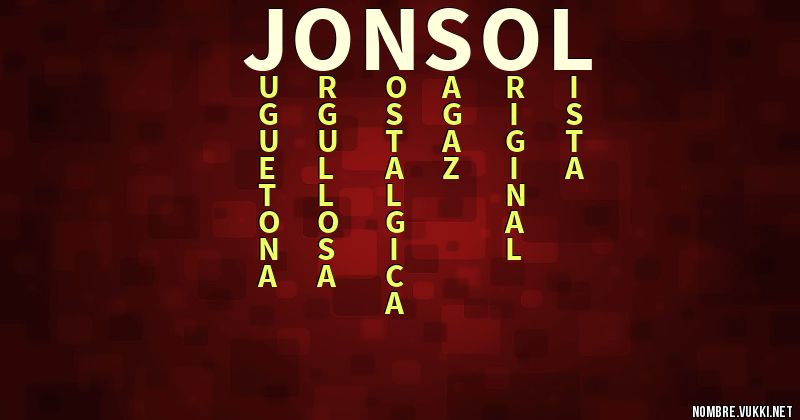 Acróstico jonsol