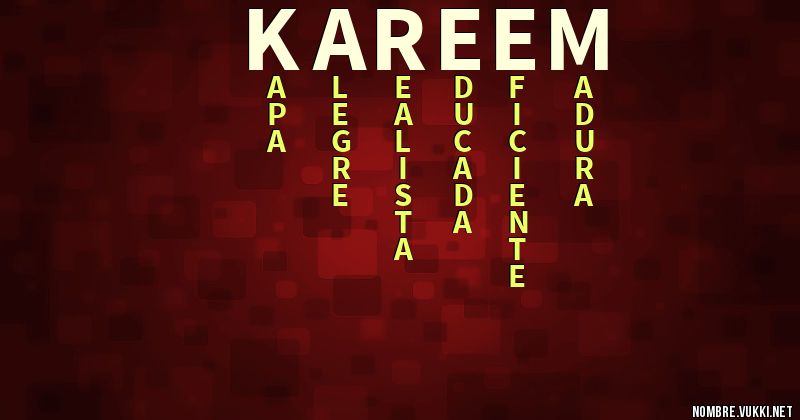 Acróstico kareem