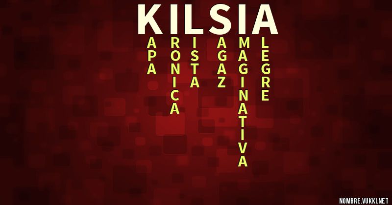 Acróstico kilsia