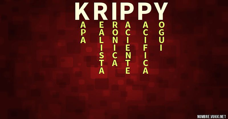 Qué significa krippy