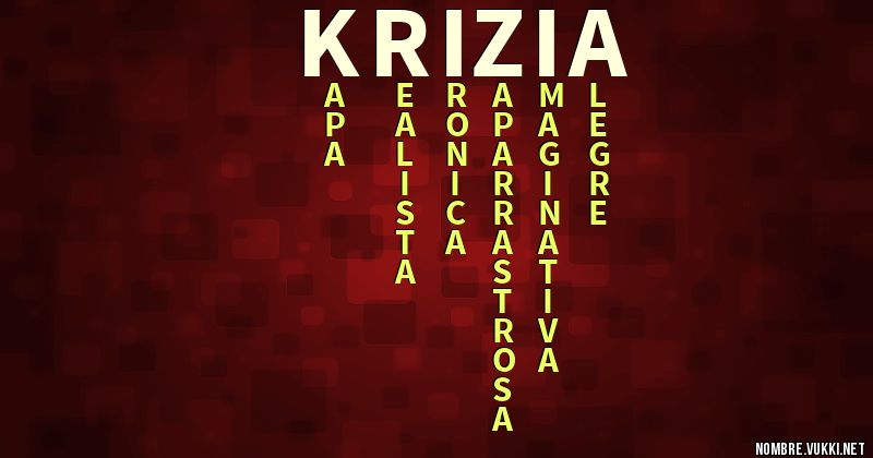 Acróstico krizia