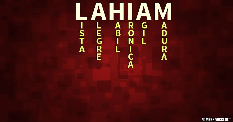 Acróstico lahiam