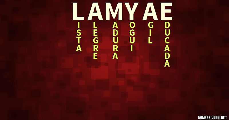Acróstico lamyae