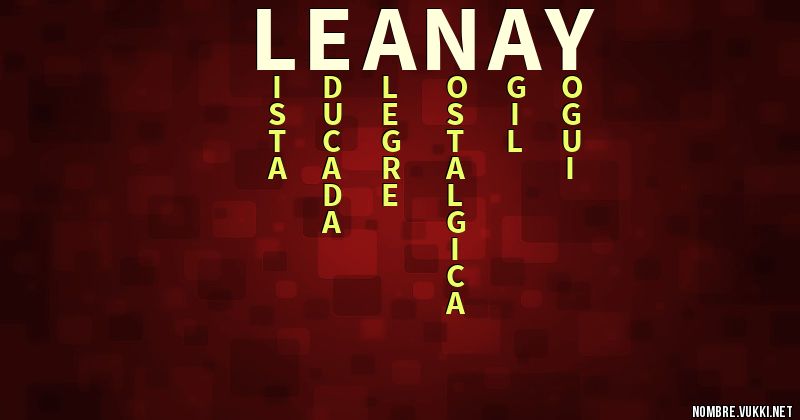 Acróstico leanay