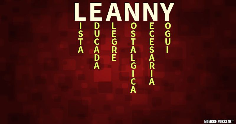Acróstico leanny