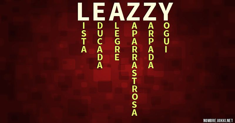 Acróstico leazzy