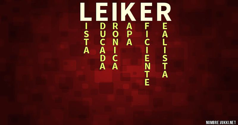Acróstico leiker