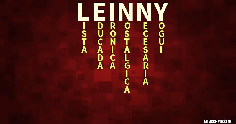 Acróstico leinny