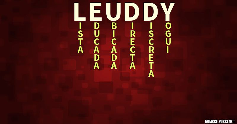 Acróstico leuddy