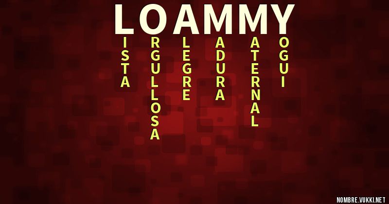 Acróstico loammy