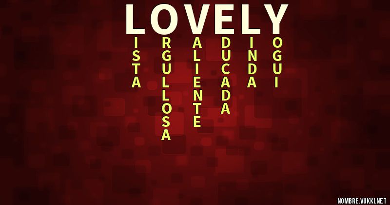 Acróstico lovely
