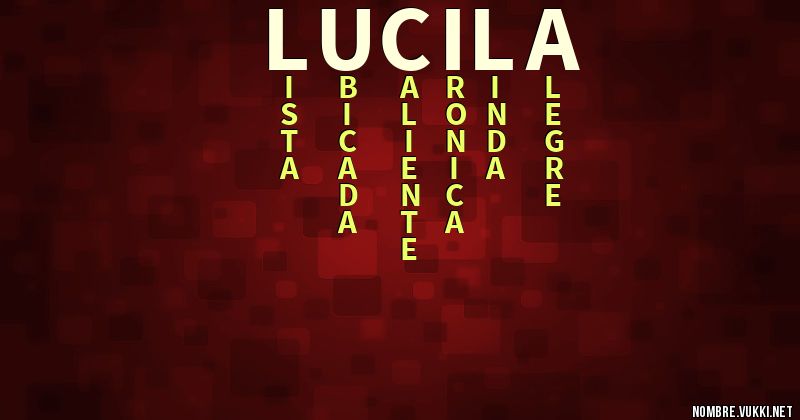 Acróstico lucila