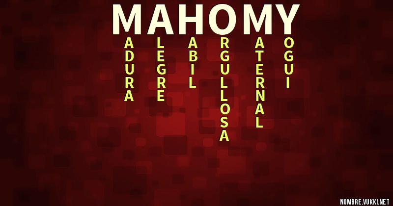 Acróstico mahomy