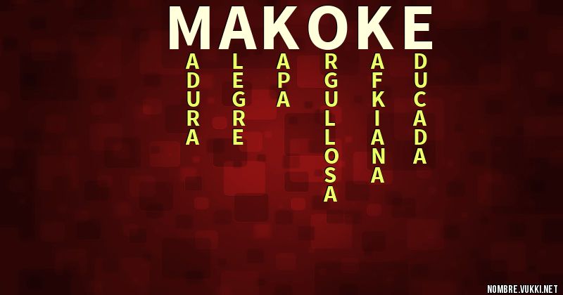 Acróstico makoke