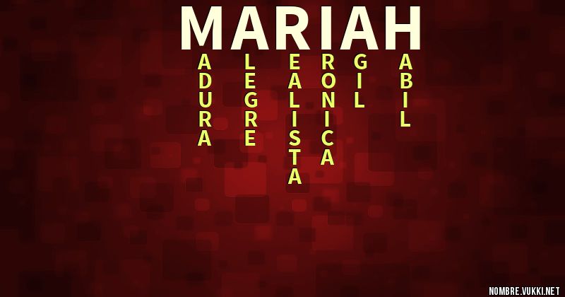 Acróstico mariah