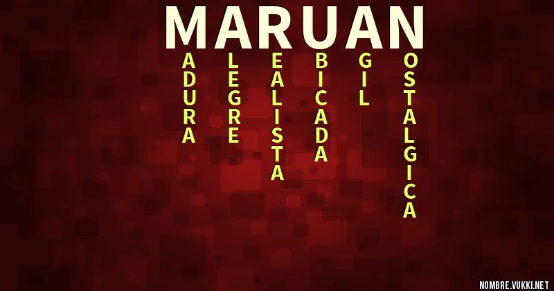 Acróstico maruan