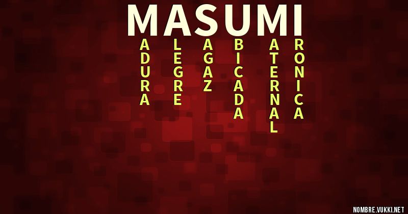 Acróstico masumi