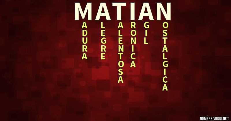 Acróstico matian