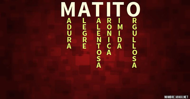 Acróstico matito
