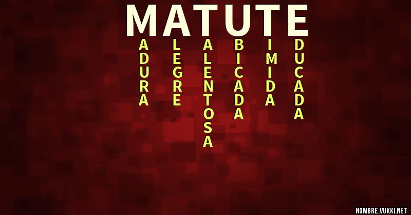 Acróstico matute